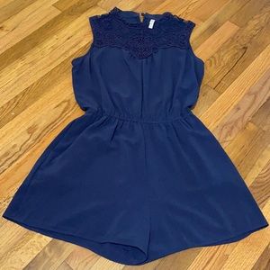 navy blue romper